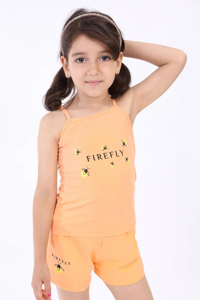 Toontoy Kız Bebek  Arı Baskılı Şortlu Takım - 8