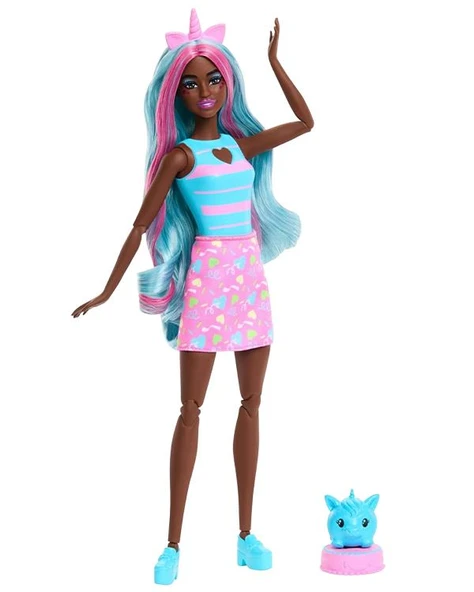 Barbie Pop Reveal Shake Serisi Mavi Unicorn JCN86 - 2