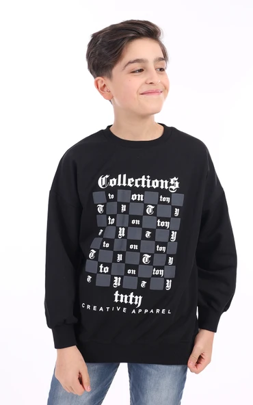 Toontoy Erkek Çocuk Baskılı Sweatshirt - 10