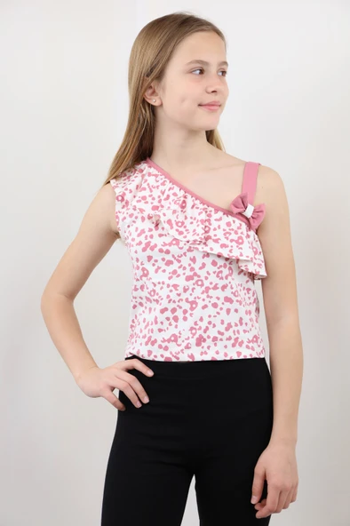 Toontoy Kız Çocuk Desenli Atlet - 4