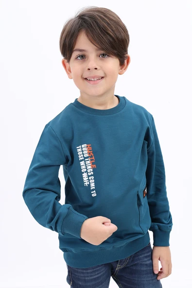 Toontoy Erkek Çocuk Baskılı Sweatshirt