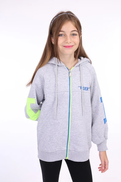 Toontoy Kız Çocuk Nakışlı Hırka - 2
