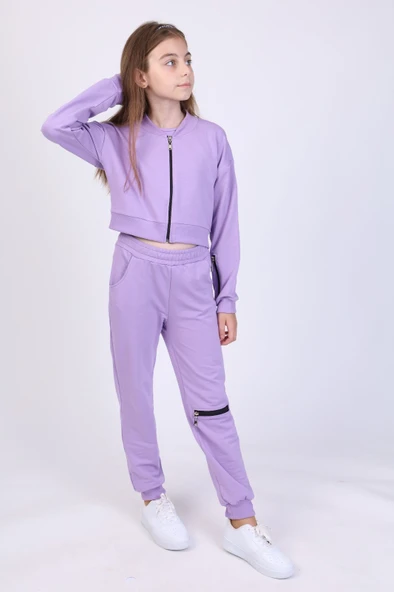 Toontoy Kız Çocuk 3lü Baskılı Eşofman Takım - Resim 5