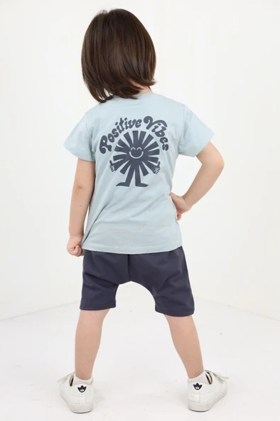 Toontoy Erkek Bebek Baskılı Şortlu Takım - 9