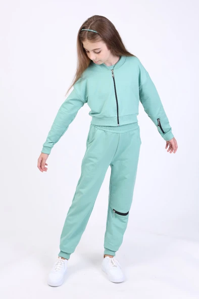 Toontoy Kız Çocuk 3lü Baskılı Eşofman Takım - Resim 2