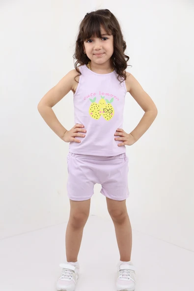 Toontoy Kız Bebek Baskılı Şortlu Takım - 2