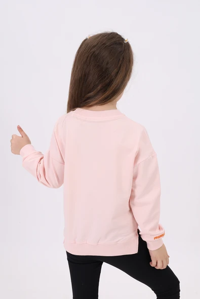 Toontoy Kız Çocuk Nakışlı Sweatshirt - Resim 6