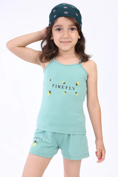 Toontoy Kız Bebek  Arı Baskılı Şortlu Takım - 6