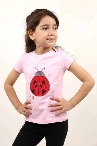Toontoy Kız Bebek Baskılı Tişört - 4