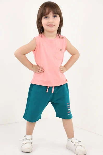 Toontoy Erkek Çocuk Baskılı Şortlu Takım - 7