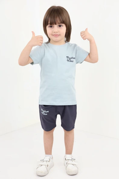 Toontoy Erkek Bebek Baskılı Şortlu Takım - 8