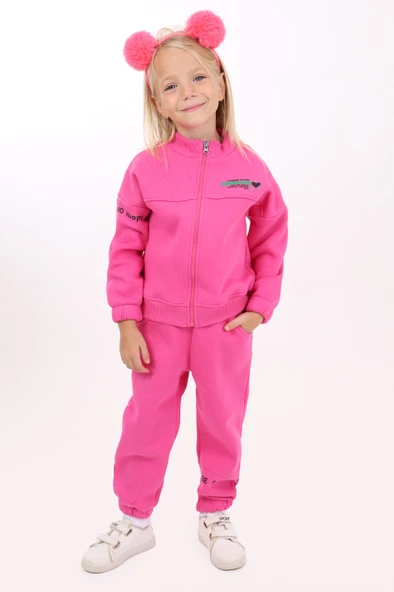 Toontoy Kız Çocuk Baskılı Eşofman Takım - 2