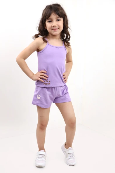 Toontoy Kız Bebek Baskılı Şortlu Takım - 5