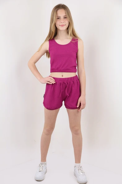 Toontoy Kız Çocuk Şortlu Takım - 2