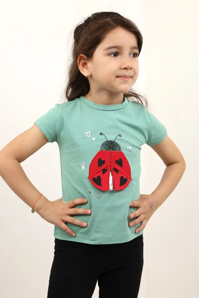 Toontoy Kız Bebek Baskılı Tişört - 5