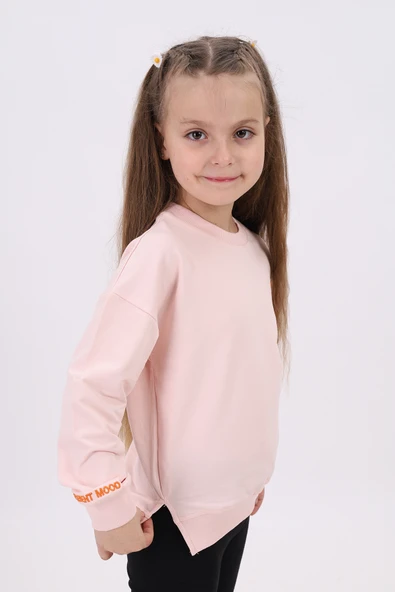 Toontoy Kız Çocuk Nakışlı Sweatshirt - Resim 5