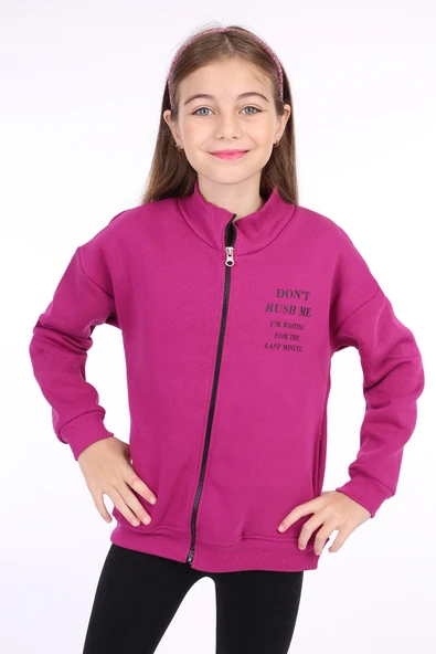 Toontoy Kız Çocuk Baskılı Hırka