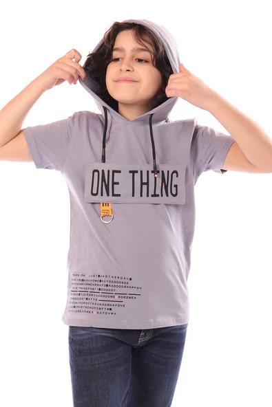 Toontoy Erkek Çocuk  One Thıng Baskılı Tişört - Resim 4