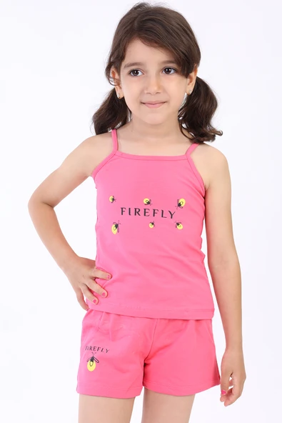 Toontoy Kız Bebek  Arı Baskılı Şortlu Takım - 3