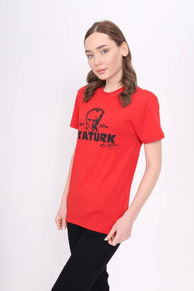Toontoy Unisex Atatürk Baskılı Tişört - 12