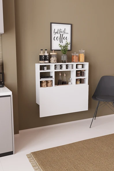 Kardelen Pratik Katlanır Portatif Raflı Katlanır Kırma Masa - Resim 3