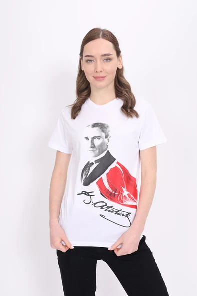 Toontoy Unisex Atatürk Baskılı Tişört 23093 - 12