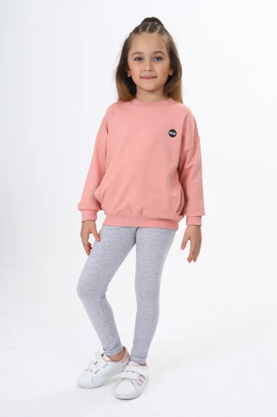 Toontoy Kız Çocuk Baskılı Taytlı Takım - 12