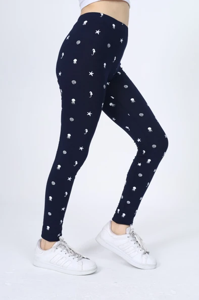 Toontoy Kız Çocuk Baskılı Tayt - Resim 4