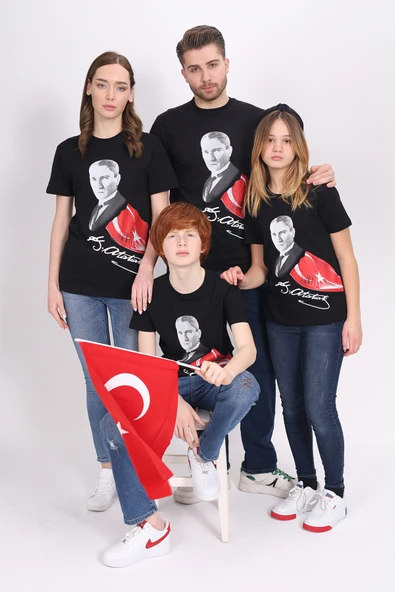 Toontoy Unisex Atatürk Baskılı Tişört 23093 - 7