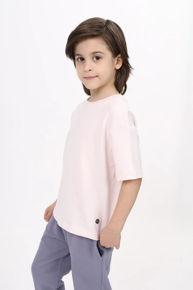 Toontoy Unisex Çocuk Etek Ucu Baskılı Tişört - 5