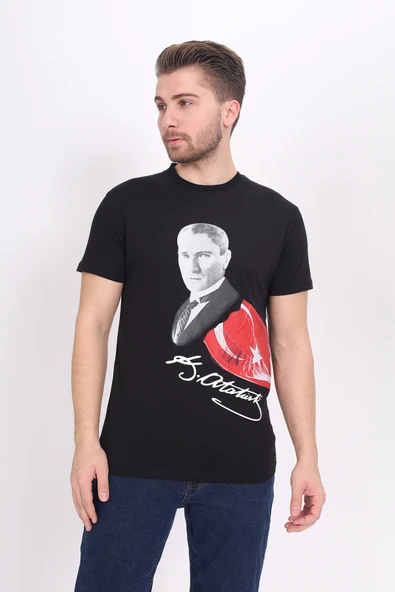 Toontoy Unisex Atatürk Baskılı Tişört 23093