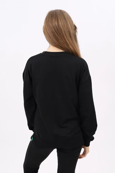 Toontoy Kız Çocuk Nakışlı Sweatshirt - 7