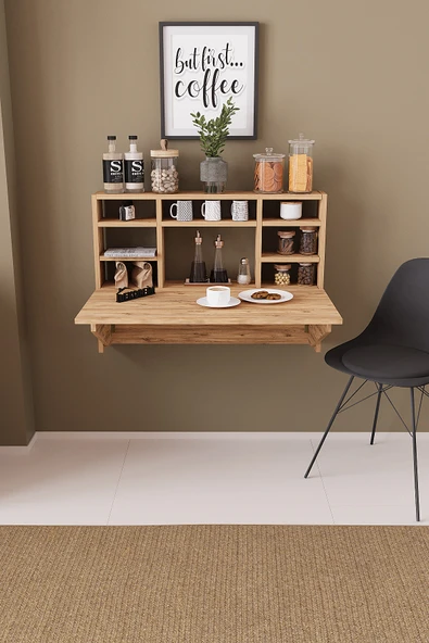 Kardelen Pratik Katlanır Portatif Raflı Katlanır Kırma Masa - Resim 7