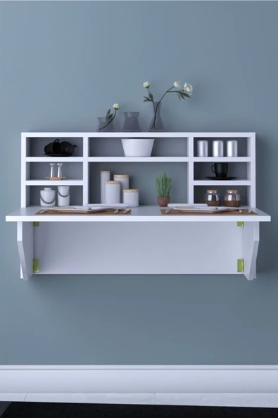 Kardelen Pratik Katlanır Portatif Raflı Katlanır Kırma Masa - 6