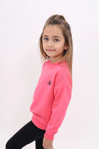 Toontoy Kız Çocuk Nakışlı Sweatshirt - 12