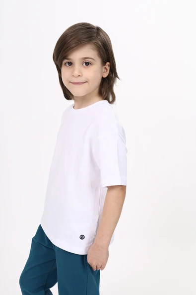 Toontoy Unisex Çocuk Etek Ucu Baskılı Tişört - 3