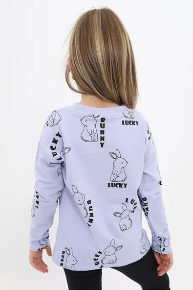 Toontoy Kız Çocuk Baskılı Sweatshirt - 9