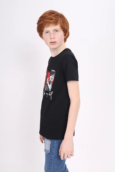 Toontoy Unisex Çocuk Atatürk Baskılı Tişört - Resim 2