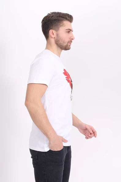 Toontoy Unisex Bisiklet Yaka Atatürk Baskılı Tişört - 9