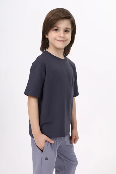 Toontoy Unisex Çocuk Etek Ucu Baskılı Tişört - 12