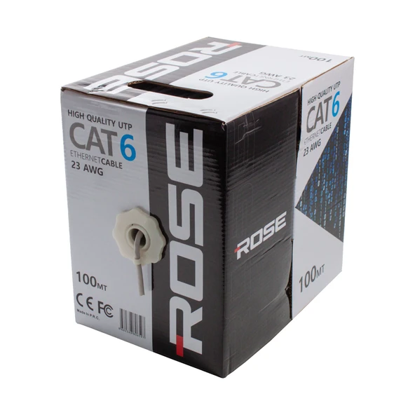 CAT6 KABLO 23AWG 100 METRE KUTULU ROSE C-6/100M