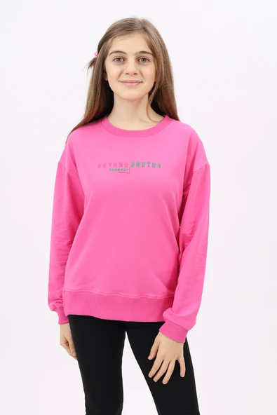 Toontoy Kız Çocuk Nakışlı Sweatshirt - 12