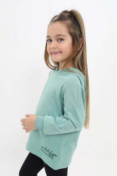 Toontoy Kız Çocuk Baskılı Sweatshirt - 6