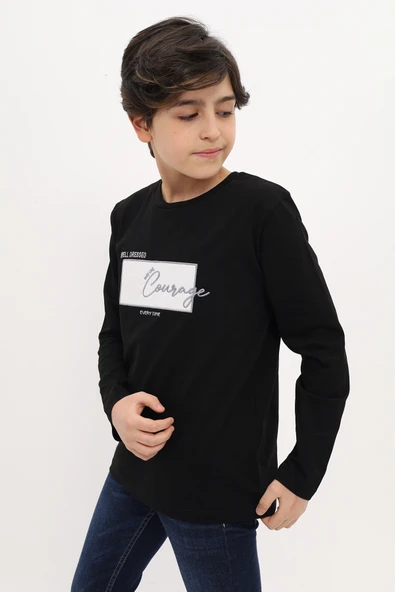 Toontoy Erkek Çocuk Nakışlı Tişört - 12
