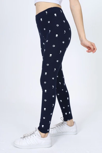 Toontoy Kız Çocuk Baskılı Tayt - Resim 2