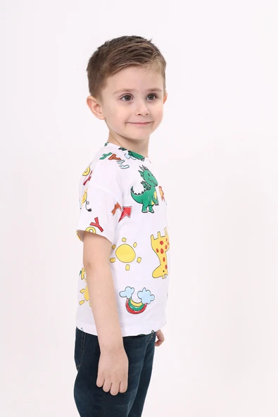 Toontoy Erkek Çocuk Baskılı Tişört - 11