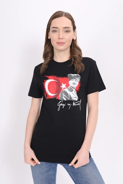 Toontoy Unisex Atatürk Baskılı Tişört - 5