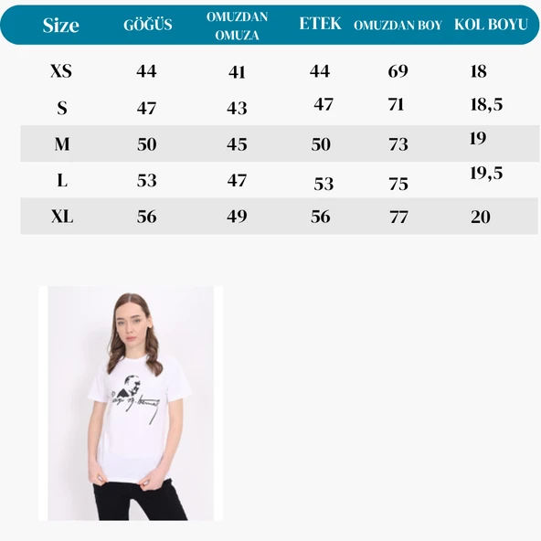 Toontoy Unisex Atatürk Baskılı Tişört - 3