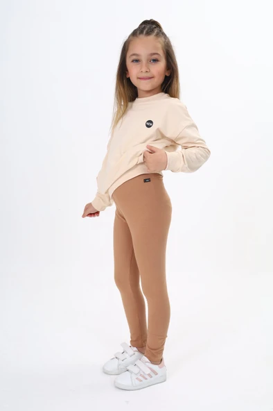 Toontoy Kız Çocuk Baskılı Taytlı Takım - 9