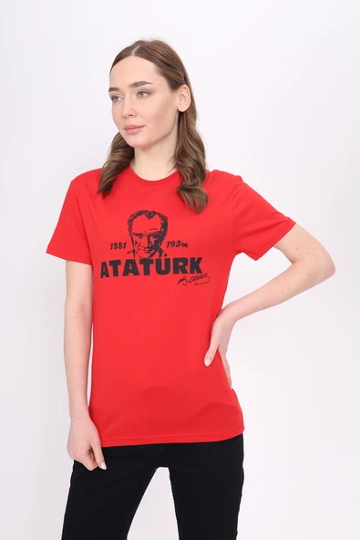 Toontoy Unisex Atatürk Baskılı Tişört - 11